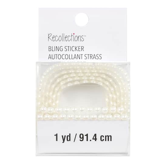 12 Pack: Faux Pearl Stickers by Recollections&#x2122; Bling on a Roll&#x2122;